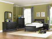 Marianne Youth Panel Bedroom Set Black