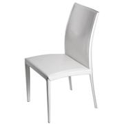 Daisy Leather Chair-White