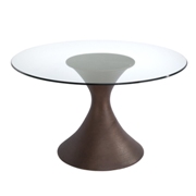 Casablanca Round Glass Dining Table