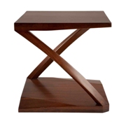 Cavallini End Table-Rich Pecan