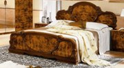 Serena Walnut Traditional Italian Bed