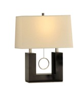 Earring Reclining Table Lamp-Gloss Black