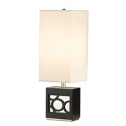 2 Light Nemo Accent Table Lamp-Dark Brown