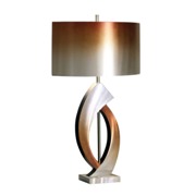 Swerve Table Lamp-Brushed Aluminum