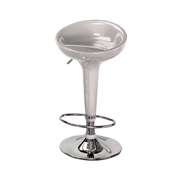 Scooper Bar Stool-Silver