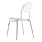 Polypropylene Dining Chair-White