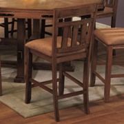 Chapman Rustic Stool with Cushion