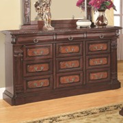 Grand Prado Dresser with 3 Felt-Lined Drawers and 9 Drawers