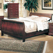 Louis Philippe Sleigh Bed