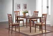 Rich Walnut Casual Dining Set