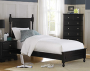 Morelle Low Post Bed Black