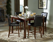 Achillea Faux Marble Counter Height Dining Room Set