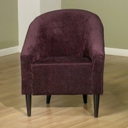 Orion Club Upholstered Chair Eggplant