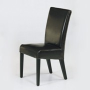 Bycast Brown Leather Side Set Dining Chair