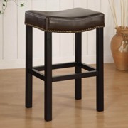 Tudor Backless Stationary Bar Stool Espresso 26