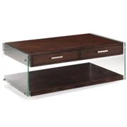 Ekoni Wood & Glass Rectangular Cocktail Table