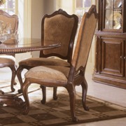 Upholstered Back Side Dining Chair-Villa Cortina-Fabric