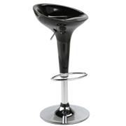 Andrea Adjustable Barstool -Black Chrome