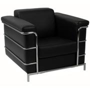 Leonardo Armchair Black-Chrome