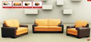 93 Series Modern Leather Sofa Bed Set