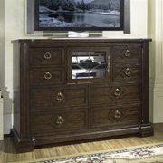 Villa Madrid Media Chest TV Stand-White Oak