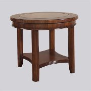 Rhythm End Table-Medium Brown Walnut