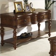 Melbourne Traditional Sofa Table in Warm Brown