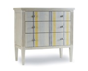 Melange Shimmer and Stripe Chest in Gray and Citrine