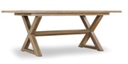 Sanctuary X Base Rectangle Dining Table