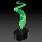 Mini Sculptured Electra Phosphor Kids Table Lamp Green