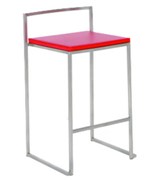 Stackable Red Counter Stool