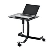 Media Notebook Wheels Desk-Black