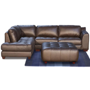 Left Facing Chaise Sectional With Ottoman