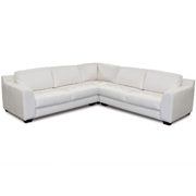 Zen Collection Arm Sectional with Square Corner Chair