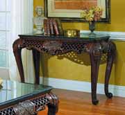 Gladstone Sofa Table with Marble Top