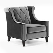 Barrister Upholstered Chair Gray