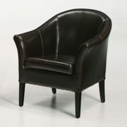 Club Upholstered Chair Black