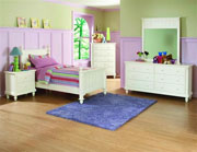 Pottery White Youth Bedroom Set