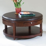 Brunswick Round Cocktail Table With Casters