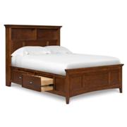 Riley Twin Bookcase Bed with Storage