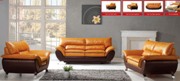 3411 Series Modern Leather Sofa Bed Set