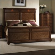 Melbourne Traditional Panel Bed in Warm Brown Finish