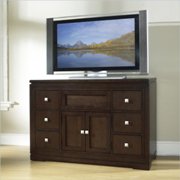 Shadow Ridge Modern Entertainment Unit in Chocolate