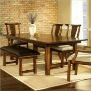 Dakota Dining Table in Rich Brown