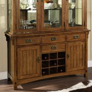 Craftsman Buffet Sideboard-Medium Brown Oak