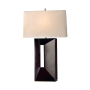 Parallux Standing Table Lamp-Dark Brown Wood