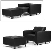 Lincoln Park Convertible Chair and Ottoman Set