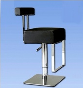 Black Adjustable Height Swivel Stool