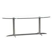 Havana-G DT Dining Table-Clear Glass