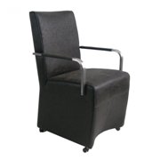 Melzo Arm Chair Dining Chair-Coffee